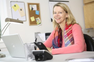 Woman in home office